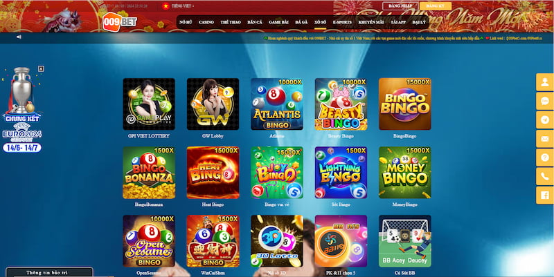 Xổ số và lô đề online 009bet